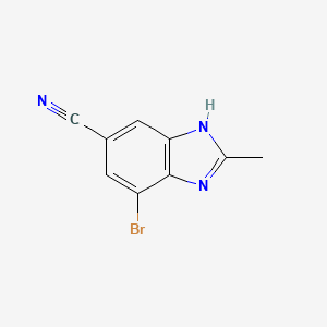 7-Bromo-2-methyl-1H-1,3-benzodiazole-5-carbonitrile