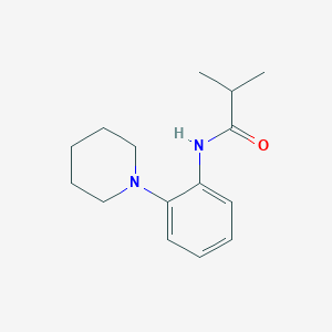 molecular formula C15H22N2O B246043 2-methyl-N-(2-piperidin-1-ylphenyl)propanamide 