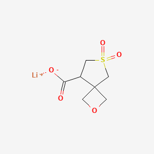 Lithium;6,6-dioxo-2-oxa-6lambda6-thiaspiro[3.4]octane-8-carboxylate