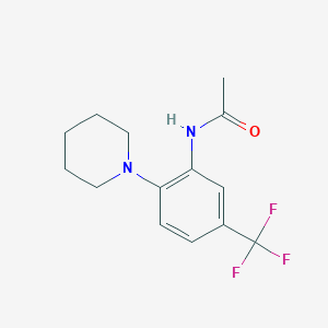 molecular formula C14H17F3N2O B246045 N-[2-piperidin-1-yl-5-(trifluoromethyl)phenyl]acetamide 