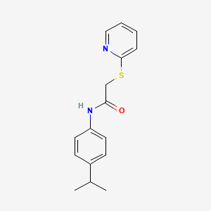 N-(4-isopropylphenyl)-2-(2-pyridinylsulfanyl)acetamide