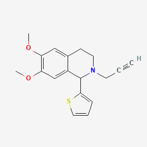 6,7-Dimethoxy-2-prop-2-ynyl-1-thiophen-2-yl-3,4-dihydro-1H-isoquinoline