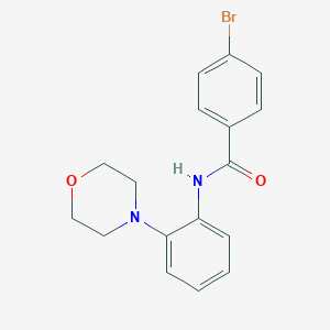 molecular formula C17H17BrN2O2 B246047 4-bromo-N-(2-morpholin-4-ylphenyl)benzamide 