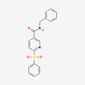 N-benzyl-6-(phenylsulfonyl)nicotinamide