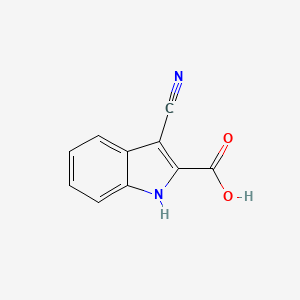 molecular formula C10H6N2O2 B2460474 3-cyano-1H-indole-2-carboxylic Acid CAS No. 174094-28-1