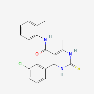 4-(3-chlorophenyl)-N-(2,3-dimethylphenyl)-6-methyl-2-thioxo-1,2,3,4-tetrahydropyrimidine-5-carboxamide