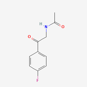 molecular formula C10H10FNO2 B2460481 N-(2-(4-fluorophenyl)-2-oxoethyl)acetamide CAS No. 451-50-3