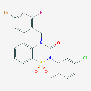 4-(4-bromo-2-fluorobenzyl)-2-(5-chloro-2-methylphenyl)-2H-benzo[e][1,2,4]thiadiazin-3(4H)-one 1,1-dioxide