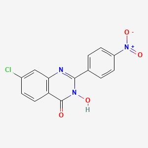 molecular formula C14H8ClN3O4 B2460496 7-chloro-3-hydroxy-2-(4-nitrophenyl)-4(3H)-quinazolinone CAS No. 860787-84-4