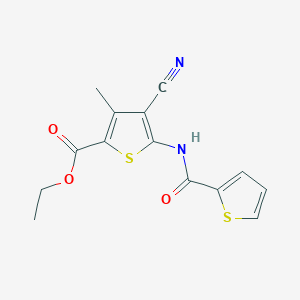 Ethyl 4-cyano-3-methyl-5-(2-thienylcarbonylamino)thiophene-2-carboxylate