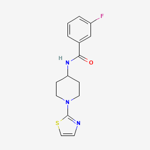 3-fluoro-N-(1-(thiazol-2-yl)piperidin-4-yl)benzamide