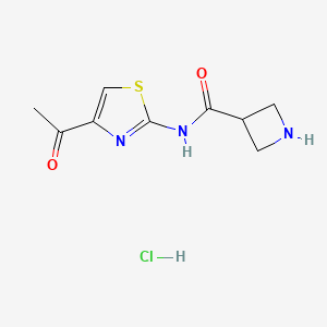 N-(4-acetyl-1,3-thiazol-2-yl)azetidine-3-carboxamide hydrochloride