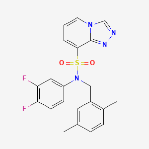 7-(2,5-Dimethoxyphenyl)-3-{[(3-methoxyphenyl)amino]carbonyl}-4,7-dihydropyrazolo[1,5-a]pyrimidine-5-carboxylic acid