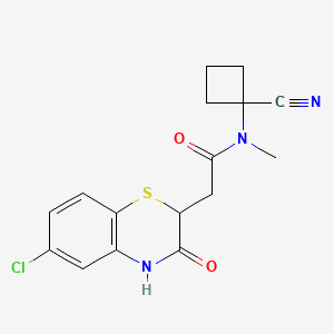 2-(6-chloro-3-oxo-3,4-dihydro-2H-1,4-benzothiazin-2-yl)-N-(1-cyanocyclobutyl)-N-methylacetamide