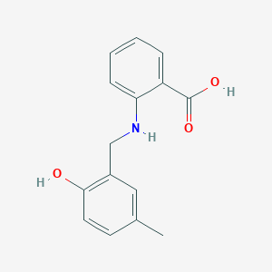 2-{[(2-Hydroxy-5-methylphenyl)methyl]amino}benzoic acid