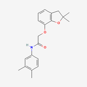 2-((2,2-dimethyl-2,3-dihydrobenzofuran-7-yl)oxy)-N-(3,4-dimethylphenyl)acetamide