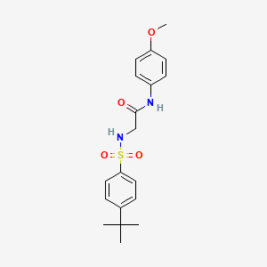 2-[(4-tert-butylphenyl)sulfonylamino]-N-(4-methoxyphenyl)acetamide