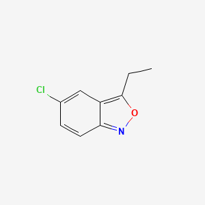molecular formula C9H8ClNO B2460546 5-Chloro-3-ethylbenzo[c]isoxazole CAS No. 50735-12-1