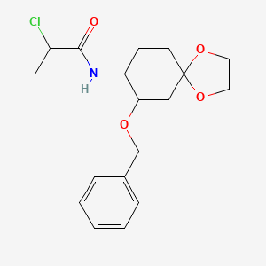 2-Chloro-N-(7-phenylmethoxy-1,4-dioxaspiro[4.5]decan-8-yl)propanamide
