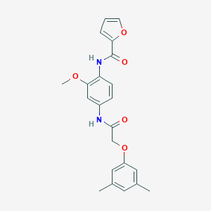 N-(4-{[(3,5-dimethylphenoxy)acetyl]amino}-2-methoxyphenyl)-2-furamide