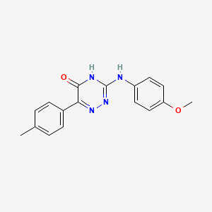 3-[(4-Methoxyphenyl)amino]-6-(4-methylphenyl)-1,2,4-triazin-5-ol