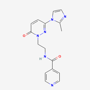 N-(2-(3-(2-methyl-1H-imidazol-1-yl)-6-oxopyridazin-1(6H)-yl)ethyl)isonicotinamide