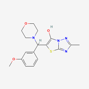 5-((3-Methoxyphenyl)(morpholino)methyl)-2-methylthiazolo[3,2-b][1,2,4]triazol-6-ol