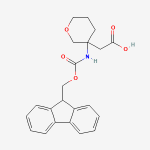 2-[3-(9H-Fluoren-9-ylmethoxycarbonylamino)oxan-3-yl]acetic acid