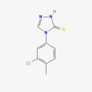 molecular formula C9H8ClN3S B2460568 4-(3-chloro-4-methylphenyl)-4H-1,2,4-triazole-3-thiol CAS No. 667412-57-9