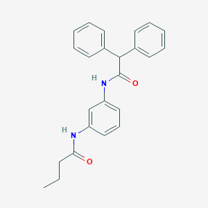 molecular formula C24H24N2O2 B246057 N-{3-[(diphenylacetyl)amino]phenyl}butanamide 
