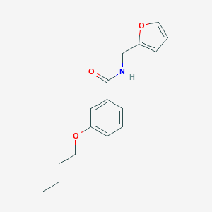 molecular formula C16H19NO3 B246062 3-butoxy-N-(2-furylmethyl)benzamide 
