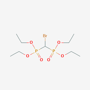 molecular formula C9H21BrO6P2 B2460622 1-[[Bromo(diethoxyphosphoryl)methyl]-ethoxy-phosphoryl]oxyethane CAS No. 28845-79-6