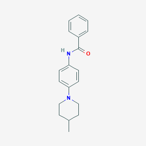 molecular formula C19H22N2O B246063 N-[4-(4-methylpiperidin-1-yl)phenyl]benzamide 