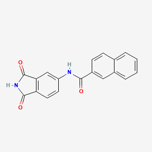 molecular formula C19H12N2O3 B2460640 N-(1,3-dioxoisoindolin-5-yl)-2-naphthamide CAS No. 683235-41-8