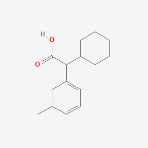 molecular formula C15H20O2 B2460653 2-Cyclohexyl-2-(3-methylphenyl)acetic acid CAS No. 944997-94-8