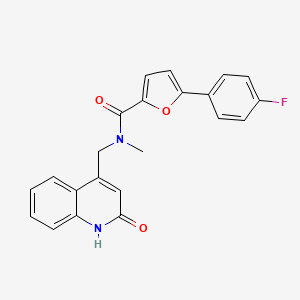 5-(4-fluorophenyl)-N-((2-hydroxyquinolin-4-yl)methyl)-N-methylfuran-2-carboxamide