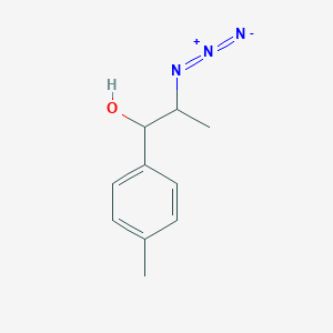 molecular formula C10H13N3O B2460666 2-Azido-1-(4-methylphenyl)propan-1-ol CAS No. 1602109-74-9