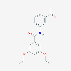 molecular formula C19H21NO4 B246067 N-(3-acetylphenyl)-3,5-diethoxybenzamide 