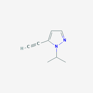 molecular formula C8H10N2 B2460672 5-ethynyl-1-isopropyl-1H-pyrazole CAS No. 1690560-11-2