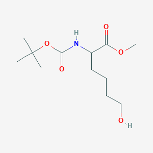 molecular formula C12H23NO5 B2460682 N-Boc-6-hydroxy-DL-norleucine Methyl Ester CAS No. 81505-49-9