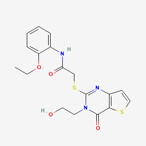 N-(2-ethoxyphenyl)-2-((3-(2-hydroxyethyl)-4-oxo-3,4-dihydrothieno[3,2-d]pyrimidin-2-yl)thio)acetamide