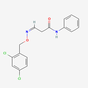 3-{[(2,4-dichlorobenzyl)oxy]imino}-N-phenylpropanamide