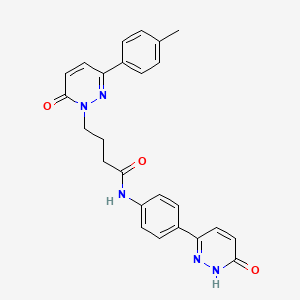 N-(4-(6-hydroxypyridazin-3-yl)phenyl)-4-(6-oxo-3-(p-tolyl)pyridazin-1(6H)-yl)butanamide