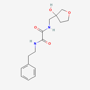 N1-((3-hydroxytetrahydrofuran-3-yl)methyl)-N2-phenethyloxalamide