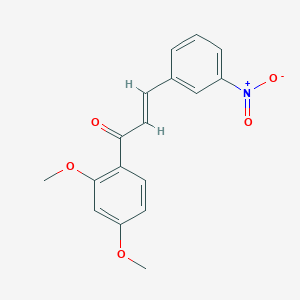 (2E)-1-(2,4-dimethoxyphenyl)-3-(3-nitrophenyl)prop-2-en-1-one