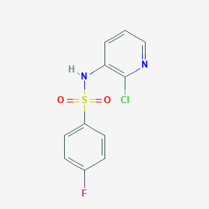molecular formula C11H8ClFN2O2S B246071 N-(2-chloropyridin-3-yl)-4-fluorobenzenesulfonamide 