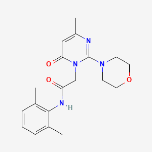 molecular formula C19H24N4O3 B2460710 N-(2,6-dimethylphenyl)-2-(4-methyl-2-morpholin-4-yl-6-oxopyrimidin-1(6H)-yl)acetamide CAS No. 1251560-09-4