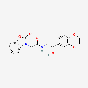 N-(2-(2,3-dihydrobenzo[b][1,4]dioxin-6-yl)-2-hydroxyethyl)-2-(2-oxobenzo[d]oxazol-3(2H)-yl)acetamide