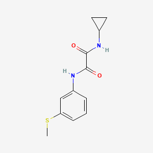 molecular formula C12H14N2O2S B2460720 N1-cyclopropyl-N2-(3-(methylthio)phenyl)oxalamide CAS No. 941962-68-1
