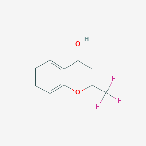 molecular formula C10H9F3O2 B2460742 2-(Trifluoromethyl)chroman-4-ol CAS No. 1160217-16-2; 890095-07-5